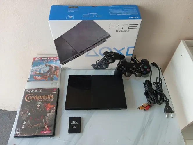 Playstation 2 completo com garantia
