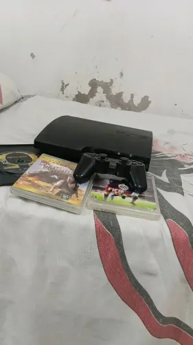 PlayStation 3 slim pronto para jogar aceito trocas em bicicleta que eu coloquei abaixo?