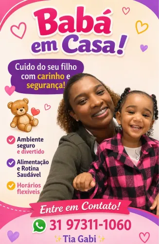 Babá Tia Gabi ? São Tomaz - bh