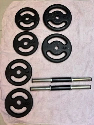 Kit anilhas para musculação