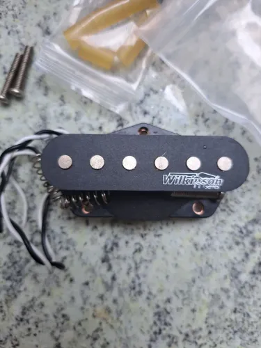 Captador Wilkinson WVTB Alnico V - Ponte Telecaster - Original Benson Hardy