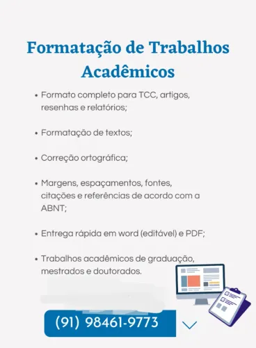 Formatação de trabalhos nas normas ABNT