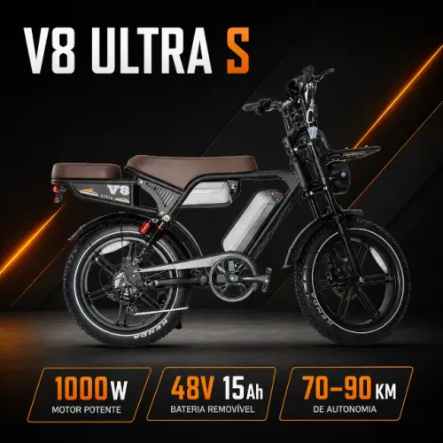 Bicicleta Elétrica Ouxi V8 Ultra S 1000w Bateria Dupla
