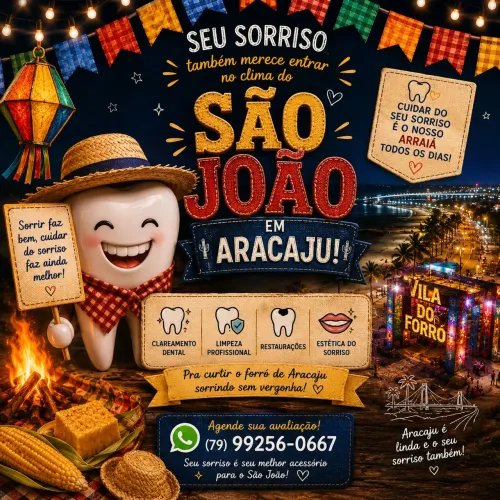 Seu sorriso também merece entrar no clima do São João! ?