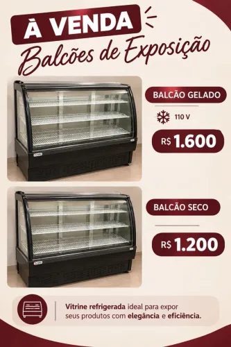 Repositores vitrine Gelado e seco - Usados
