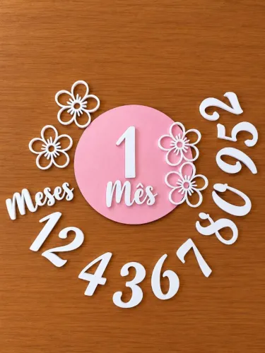 Plaquinha Mesversario 3D
