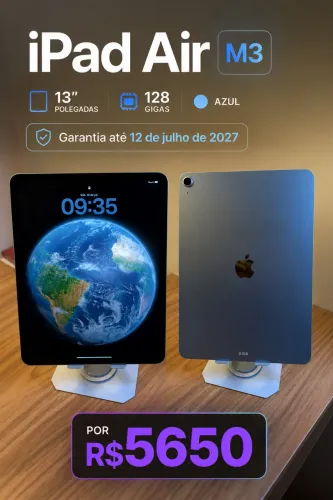 Ipad air m3 13 polegadas