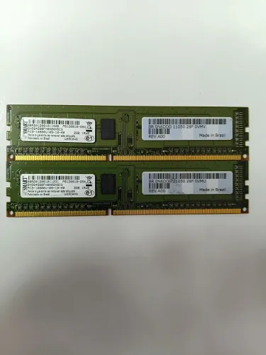 Memória RAM DDR3 2GB 1333MHz PC3-10600 SMART 2 pentes (kit 4GB) Desktop