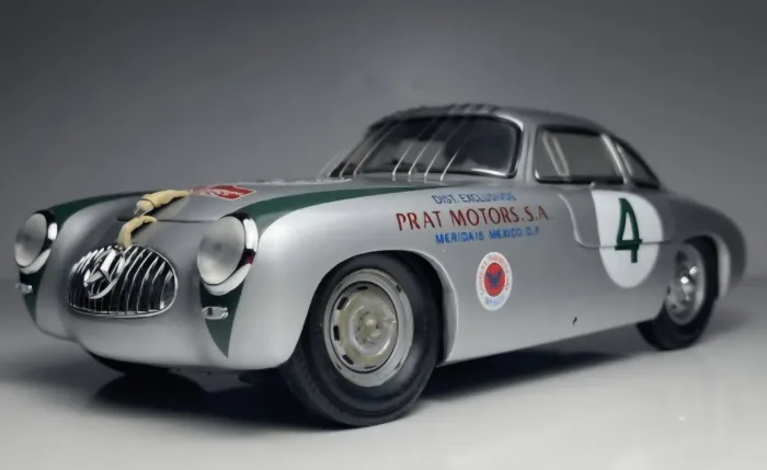 Miniatura 1:18 cmc mercedes 300 sl race #4 panamericana 