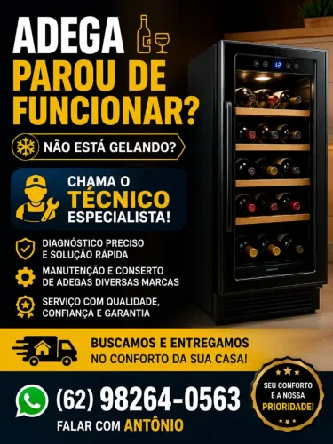 Seu adegar parou chama o técnico especializado