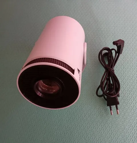 Mini Projetor Portátil Smart HY300 Rosa - Wifi, Bluetooth e Android Integrados