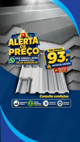 Telha Sanduiche PROMOÇÃO