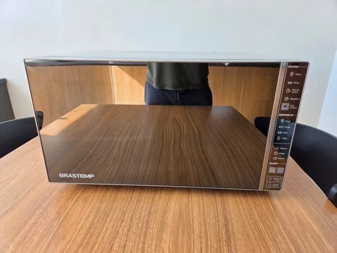 Microondas brastemp inox espelhado 32 litros 110V