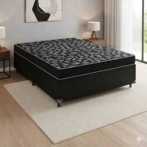 Novo Conjunto Base com Colchão Espuma D20 Casal (A Pronta Entrega)