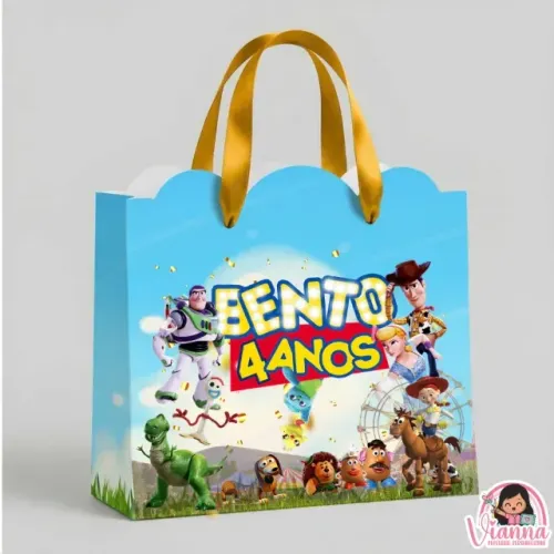 Sacolinha de festa personalizada ( 10 Unidades )
