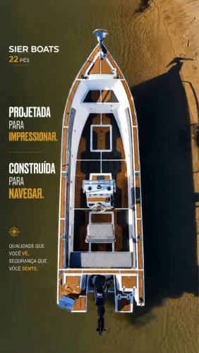 Sier boats /22 pés homologado mar aberto
