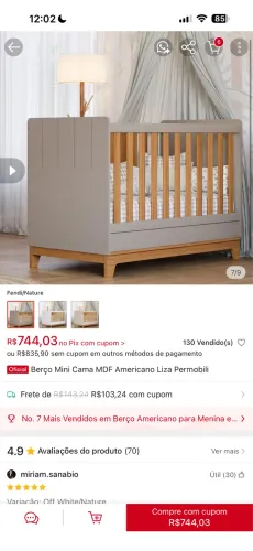 Berço mini cama