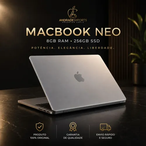 MacBook Neo 8GB 256GB SSD Novo Lacrado | Super Rápido | Pronta Entrega | Garantia