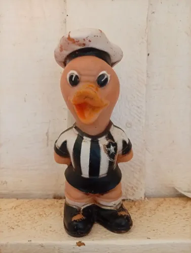 Antigo boneco do pato Donald botafoguense vintage dos anos 60