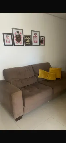 Sofá cama retrátil semi novo