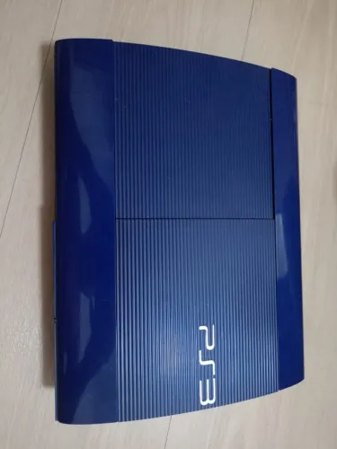 PlayStation 3 Super Slim Azul 250GB (CECH-4211B) + 3 Controles + Volante Genius e Pedais +