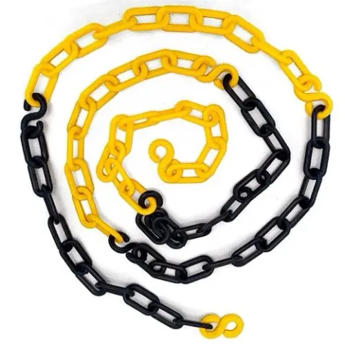 Corrente de Sinalização Pequena 1 metro PEAD Preto/Amarelo | Plastcor