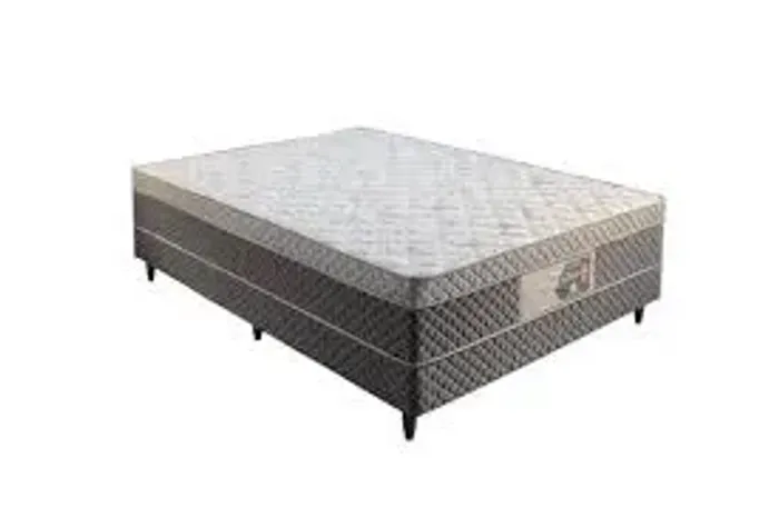 Cama Box Casal D33 Rondomoveis Cinza - Entrega Rápida! 