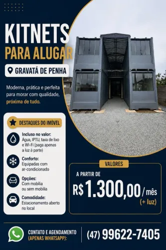 Kitnets em Gravatá de Penha SC