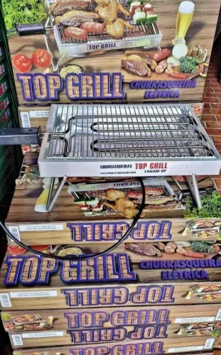 Churrasqueira elétrica top grill na promoção