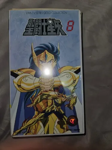 Fita VHS Seiya Tv Series Gold Collection 8 com Entrevista de Masami Kurumada