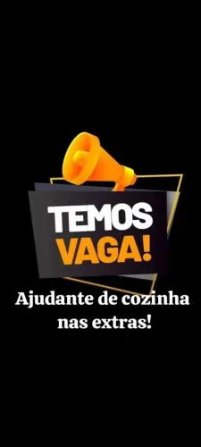 Contratação de extras, auxiliar de cozinha.