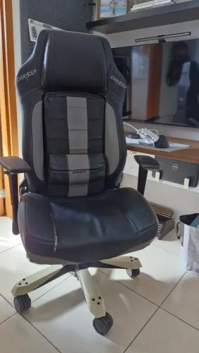Cadeira Gamer DX Racer Classic Preta e Cinza