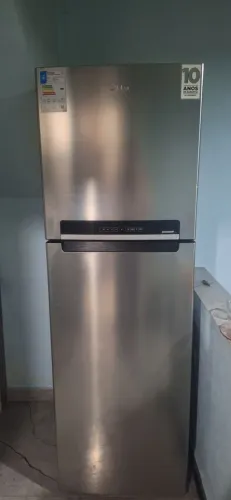 GELADEIRA 425 LTS MIDEA DUPLEX FROST FRE INOX COM PAINEL TOUCH ETURBO FREZE MDRT572EVD461