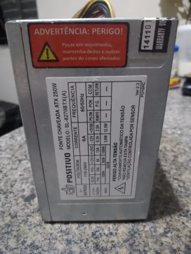 . Fonte ATX 250W - Positivo