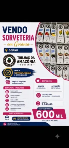 Sorveteria Trilhas da Amazônia em Goiânia!!!!