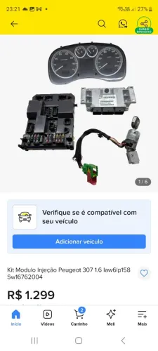 Kit de injeção eletrônica com módulo