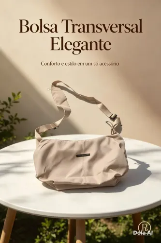BOLSA TRANSVERSAL CASUAL FEMININA