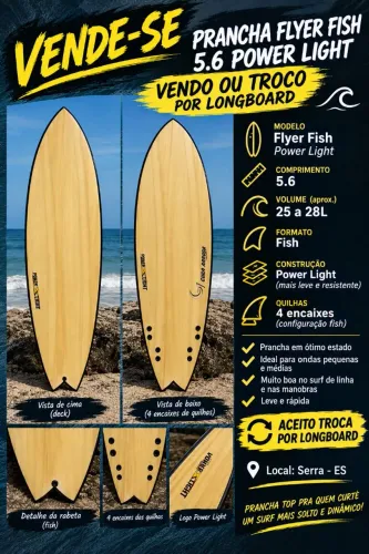 Prancha flyer fish