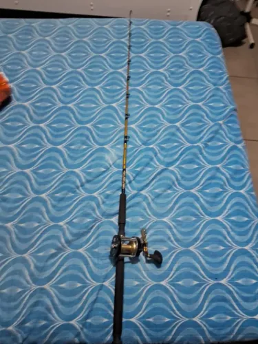 Vara De Pesca Stallium Com Carretilha Abu Garcia Ambassadeur