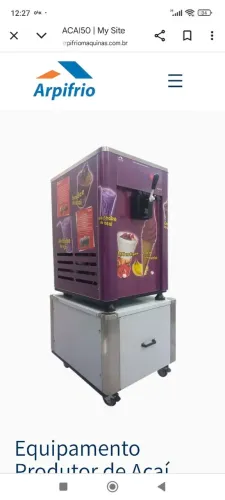 Sorveteria com duas máquinas a venda