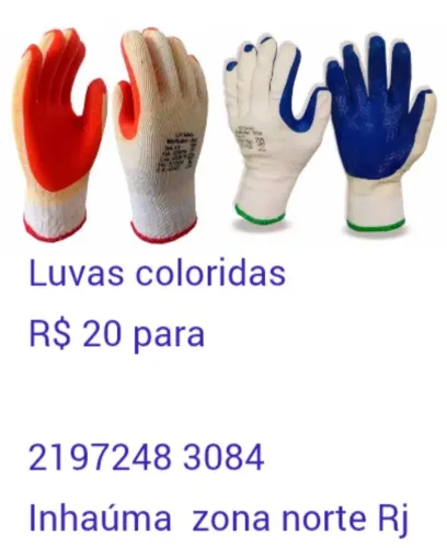 Luva colorida