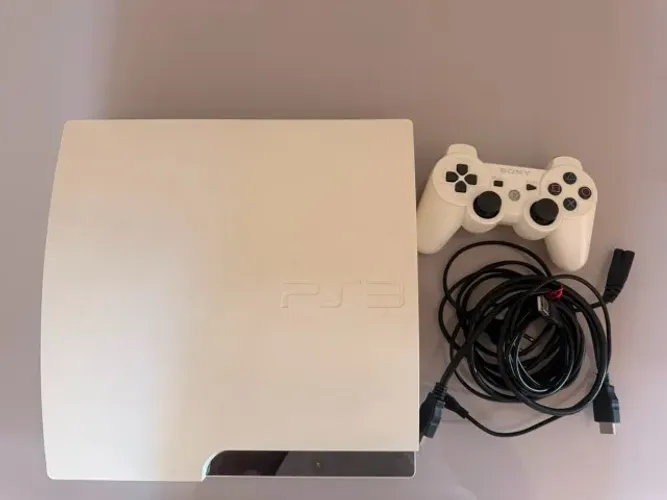 PS3 SLIM BRANCO 320GB DESBLOQUEADO