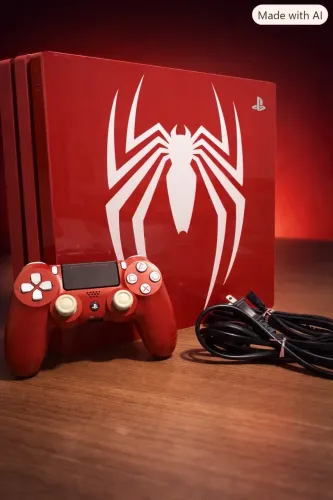 PS4 Pro Spider-man Na caixa com berço