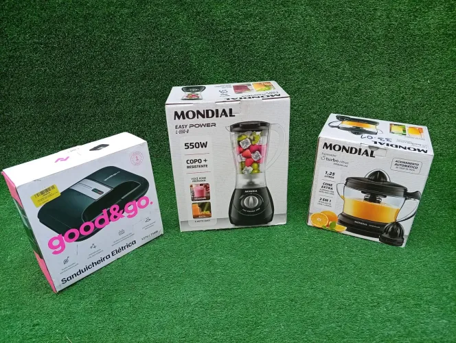 Kit Cozinha Novo Liquidificador+Sanduicheira+Espremedor - Entrega Grátis Rio das Ostras 