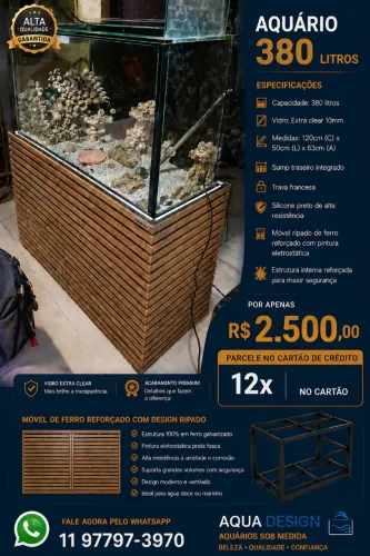 Aquário 380 litros