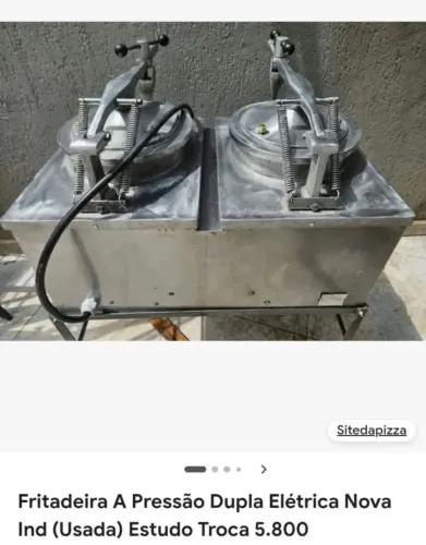 Fritadeira a pressão semi nova 