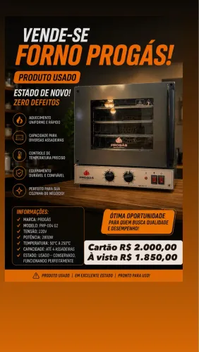 Forno elétrico progás