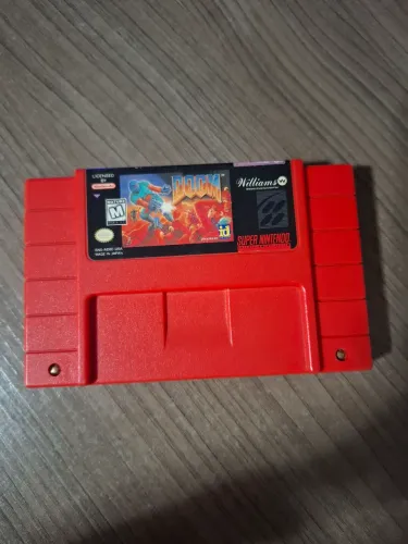 Jogo cartucho doom super nintendo snes 100% original