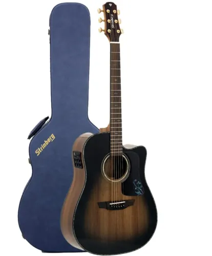 Violão Strinberg Dd6 Sc Koa Diamond Maciço Elétrico Com Bag.