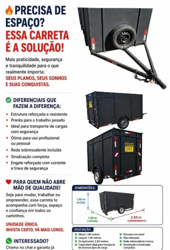 Carretinha para transporte 
